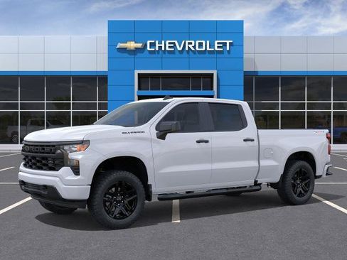 New 2026 Chevrolet Silverado 1500 Custom w/ Turbomax Blackout Package AWD/4WD image 2