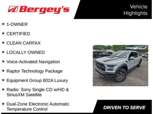 Certified 2017 Ford F150 Raptor w/ Equipment Group 802A Luxury AWD/4WD image 5