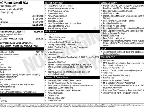 New 2026 GMC Yukon Denali w/ Sun & Power Step Package AWD/4WD image 49