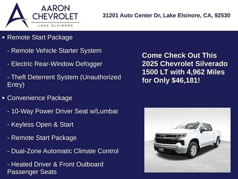 Used 2025 Chevrolet Silverado 1500 LT w/ LPO, Dark Essentials Package image 20