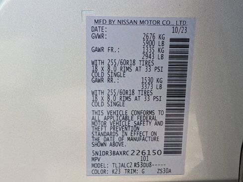 Used 2024 Nissan Pathfinder SV image 31