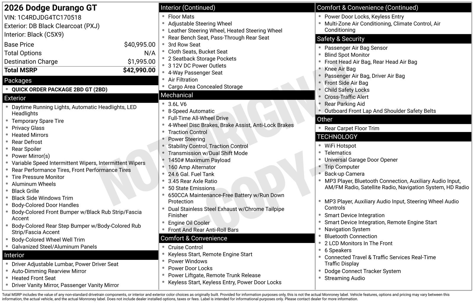 Used 2026 Dodge Durango GT AWD/4WD image 40