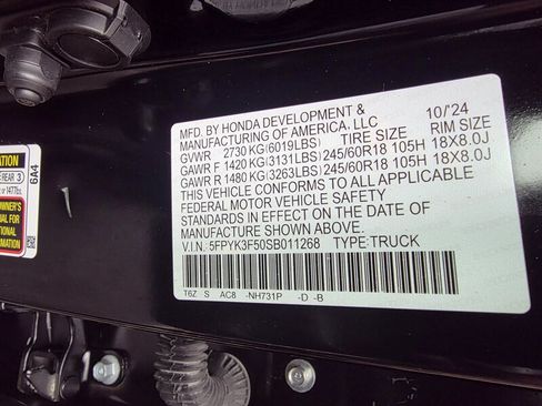 Used 2025 Honda Ridgeline RTL image 26