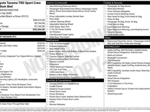 New 2026 Toyota Tacoma TRD Sport RWD image 16