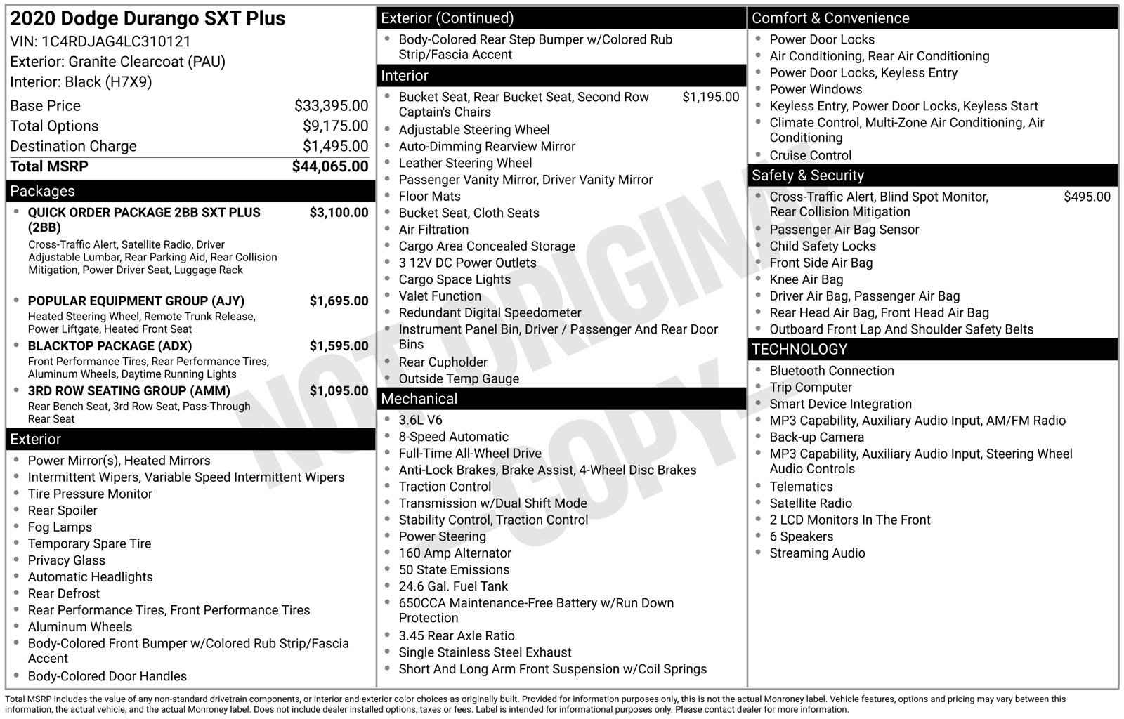 Used 2020 Dodge Durango SXT AWD/4WD image 5