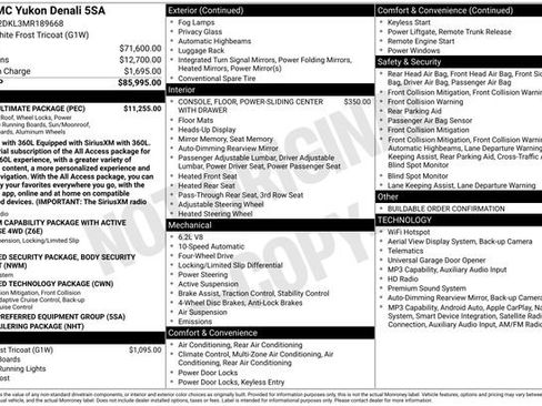 Used 2021 GMC Yukon Denali w/ Denali Ultimate Package AWD/4WD image 3