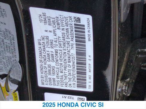 Certified 2025 Honda Civic Si image 26