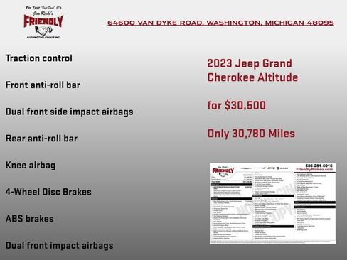 Used 2023 Jeep Grand Cherokee Altitude AWD/4WD image 7