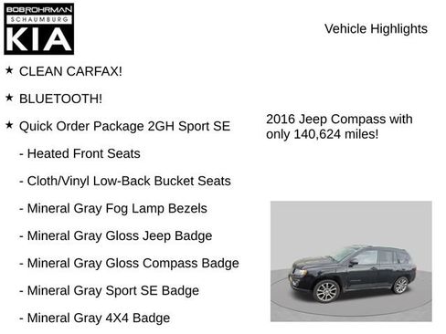 Used 2016 Jeep Compass Sport w/ Power Value Group AWD/4WD image 8