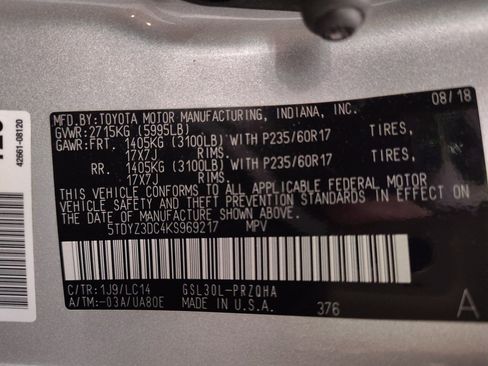 Used 2019 Toyota Sienna XLE image 19