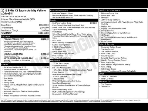 Used 2016 BMW X1 xDrive28i image 4