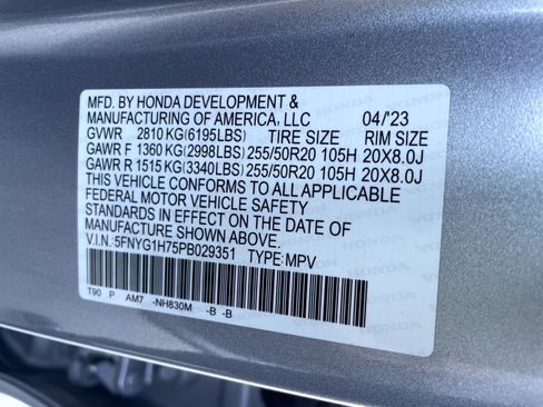 Certified 2023 Honda Pilot Touring image 23