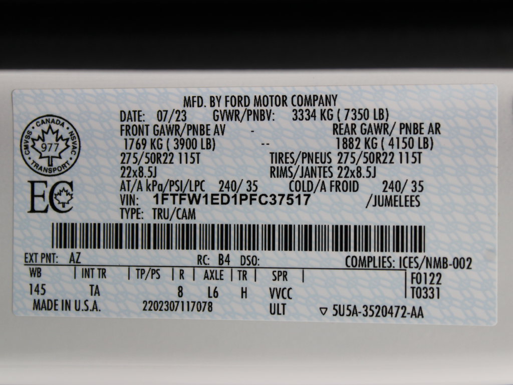 Used 2023 Ford F150 Limited AWD/4WD image 81