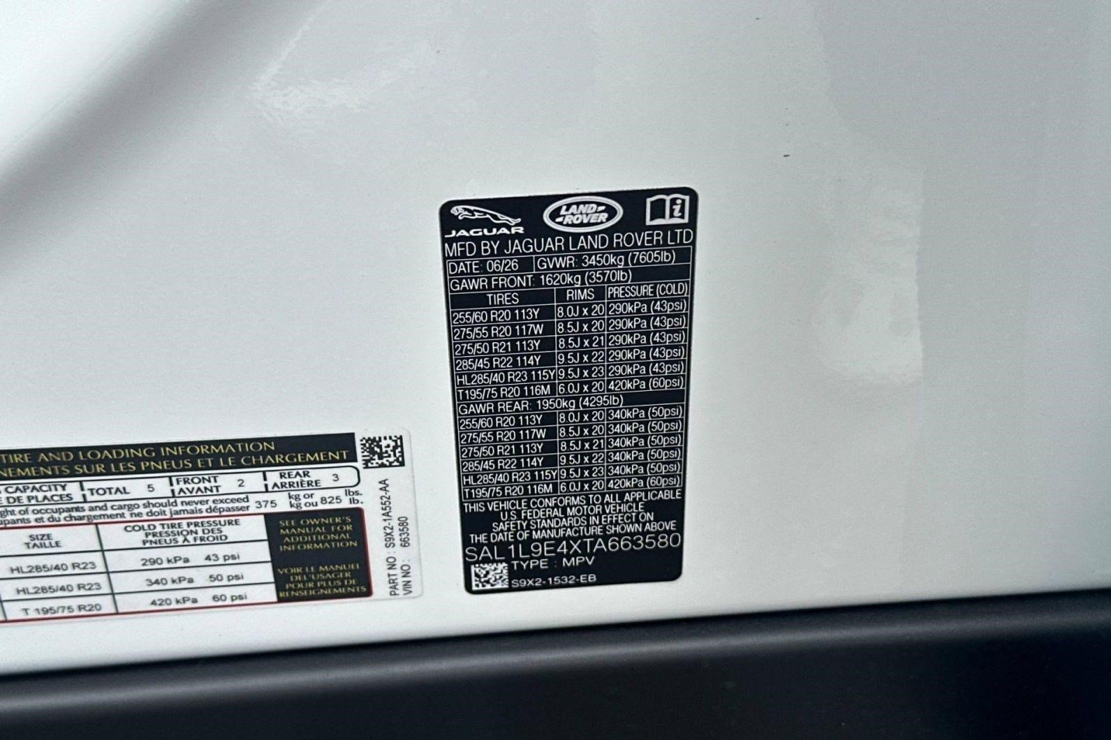 New 2026 Land Rover Range Rover Sport Dynamic SE AWD/4WD image 26