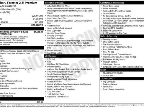 Used 2018 Subaru Forester 2.5i Premium image 32
