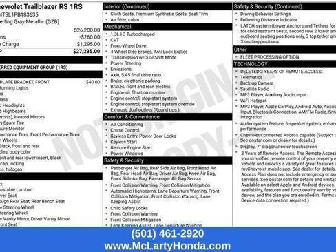Used 2023 Chevrolet TrailBlazer RS FWD image 13