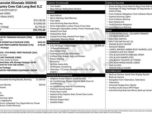 New 2026 Chevrolet Silverado 3500 High Country w/ High Country Premium Package AWD/4WD image 23
