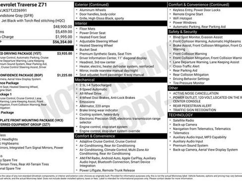 New 2026 Chevrolet Traverse Z71 w/ Enhanced Driving Package image 33