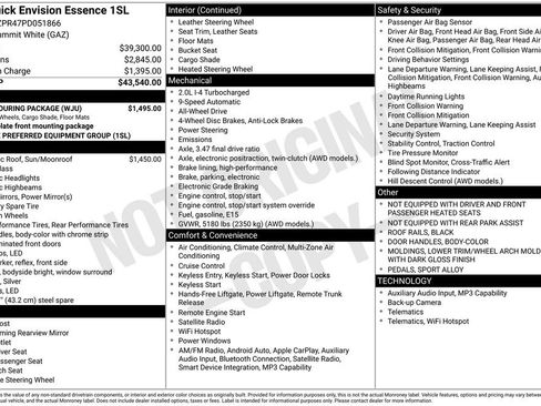 Used 2023 Buick Envision Essence w/ Sport Touring Package AWD/4WD image 15