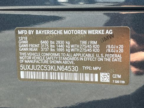 Used 2019 BMW X5 xDrive50i w/ Premium Package 2 AWD/4WD image 32