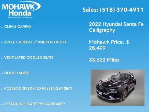 Used 2022 Hyundai Santa Fe Calligraphy image 14