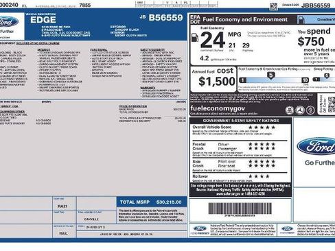 Certified 2018 Ford Edge SE FWD image 2