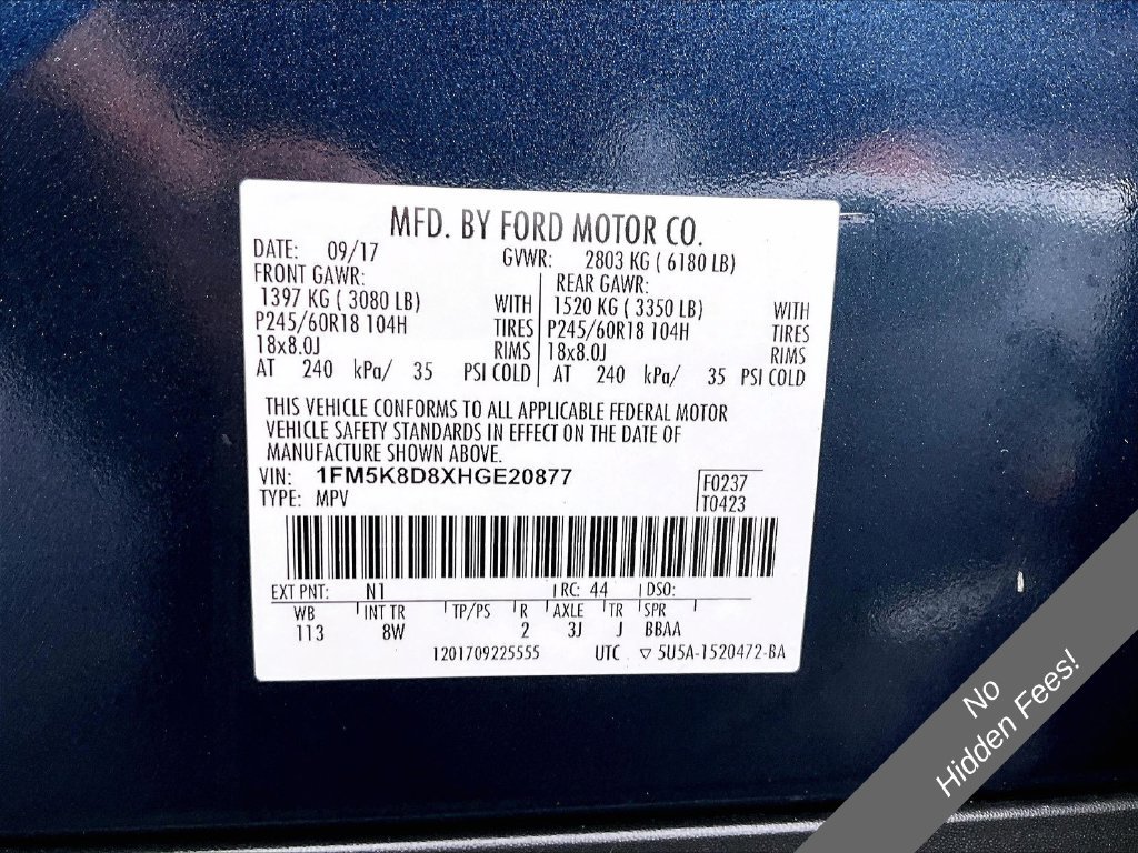 Used 2017 Ford Explorer XLT AWD/4WD image 23