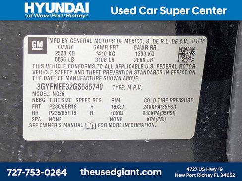 Used 2016 Cadillac SRX Luxury w/ Driver Awareness Package AWD/4WD image 42