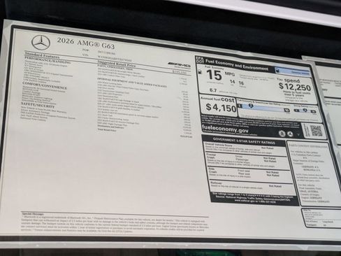 New 2026 Mercedes-Benz G 63 AMG AMG G 63 image 19