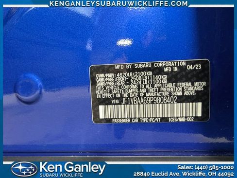 Certified 2023 Subaru WRX AWD/4WD image 27