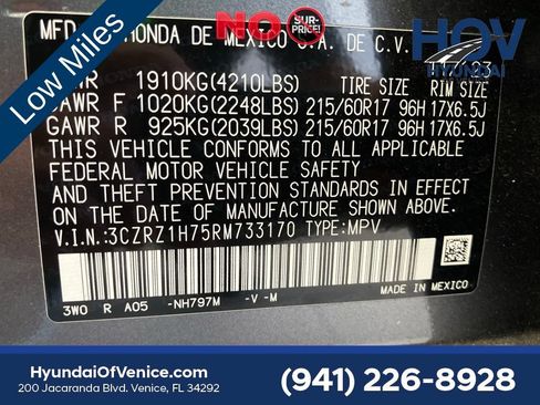 Used 2024 Honda HR-V EX-L image 18