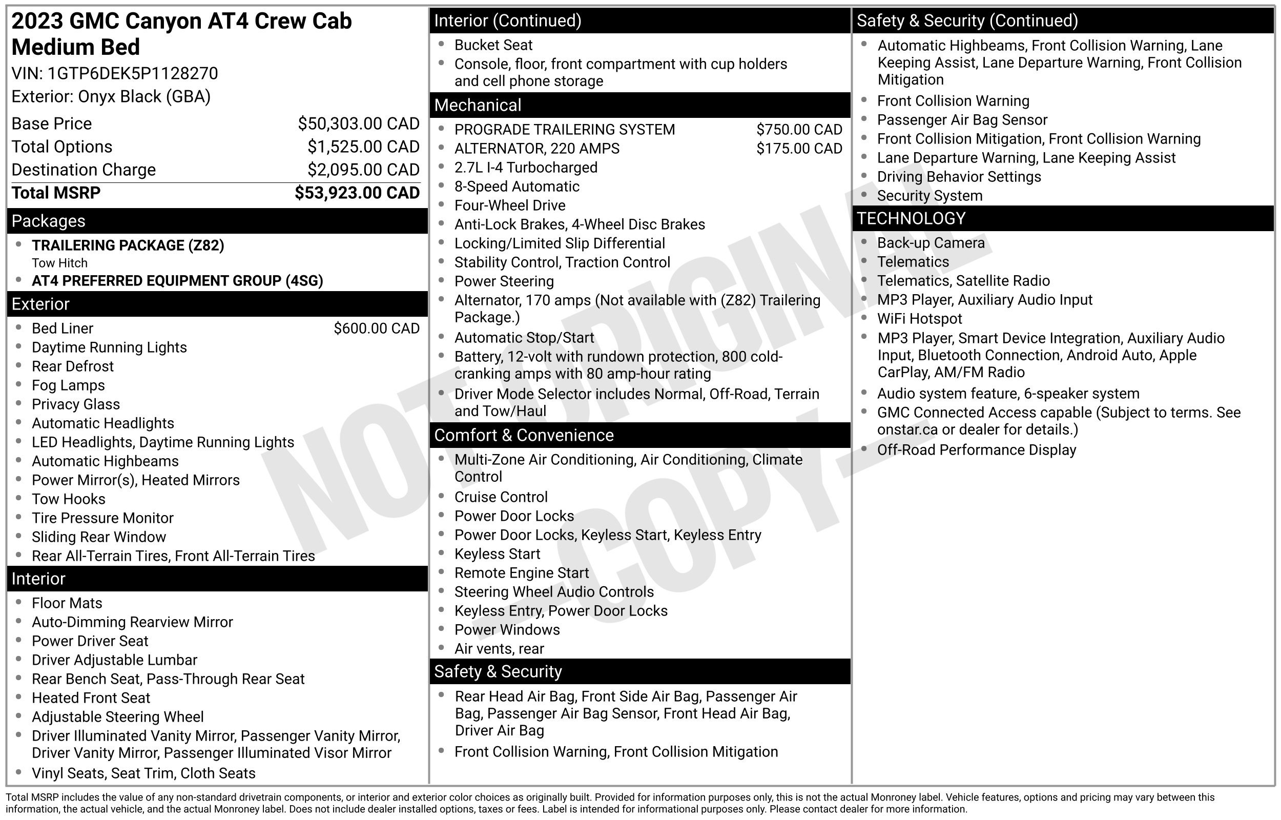 Used 2023 GMC Canyon AT4 AWD/4WD image 2