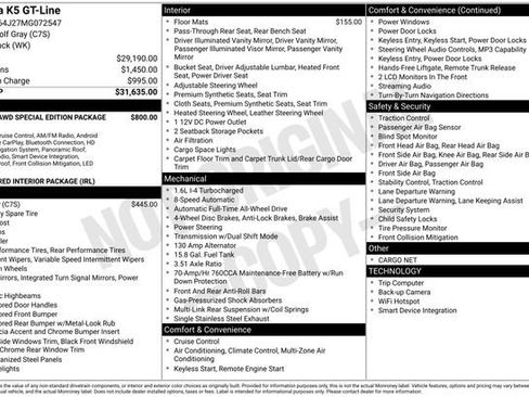 Used 2021 Kia K5 GT-Line AWD/4WD image 3