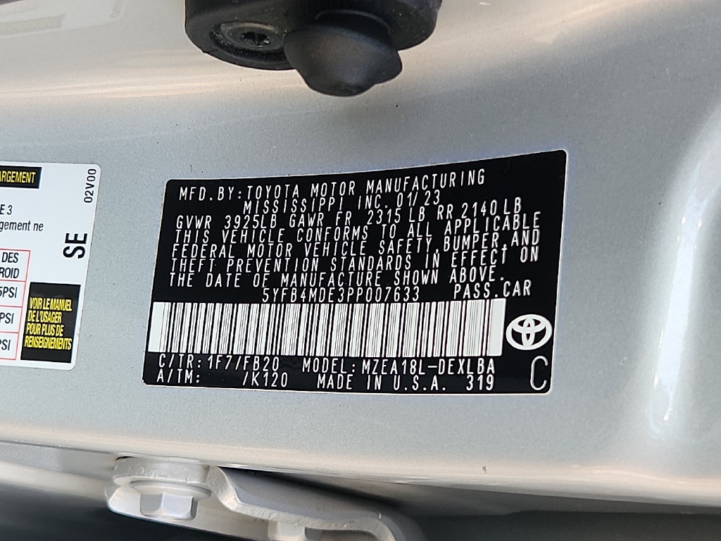 Used 2023 Toyota Corolla LE w/ Carpet Mat Package (TMS) FWD image 26