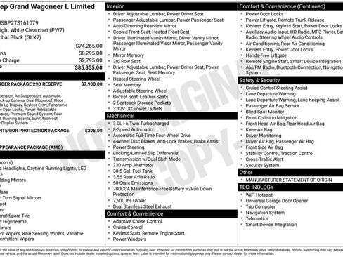 New 2026 Jeep Grand Wagoneer L Limited AWD/4WD image 3