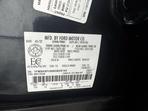 Used 2022 Ford Explorer Limited w/ Class IV Trailer Tow Package AWD/4WD image 41