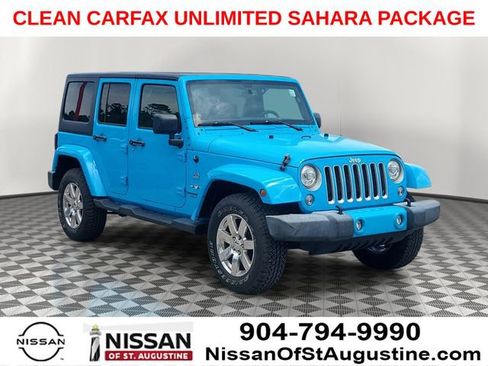 Used 2017 Jeep Wrangler Unlimited Sahara w/ Trailer Tow Group AWD/4WD image 1