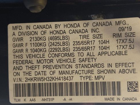 Used 2019 Honda CR-V LX image 33