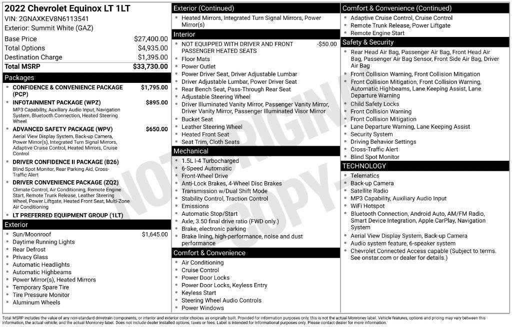 Used 2022 Chevrolet Equinox LT FWD image 40