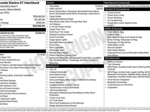 Used 2019 Hyundai Elantra GT w/ Style Package 02 FWD image 34