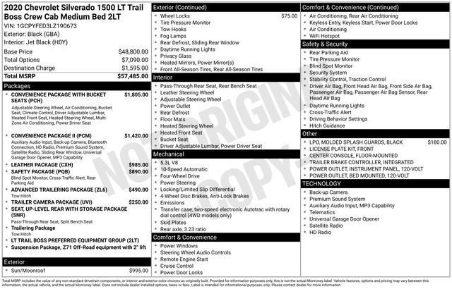 Used 2020 Chevrolet Silverado 1500 LT Trail Boss AWD/4WD image 21