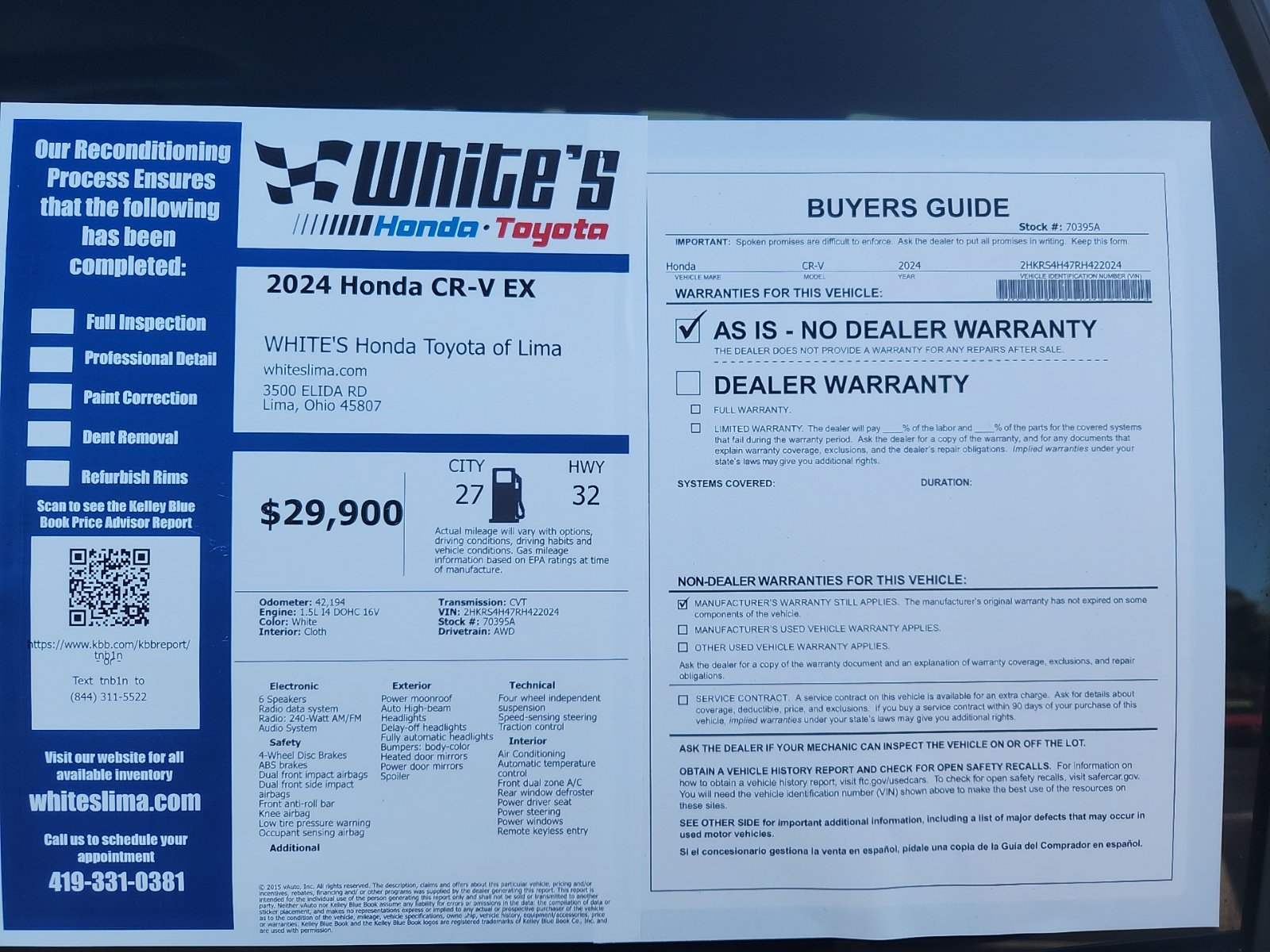 Used 2024 Honda CR-V EX image 14