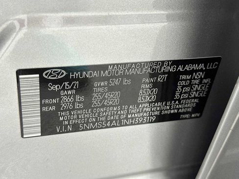 Certified 2022 Hyundai Santa Fe Calligraphy image 29