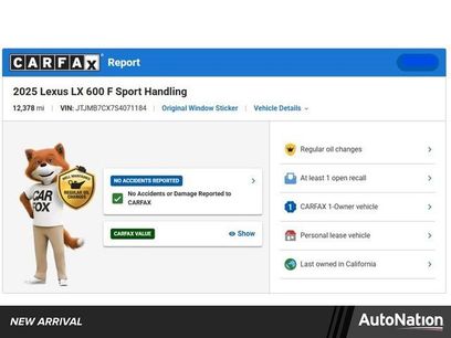 Used 2025 Lexus LX 600 F Sport