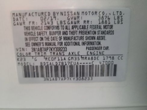 Used 2019 Nissan Sentra SV FWD image 33
