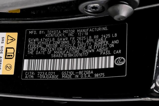 Used 2019 Lexus ES 350 w/ Premium Package FWD image 78