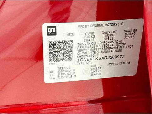 Certified 2024 Chevrolet Traverse RS w/ LPO, Floor Liner Package image 30