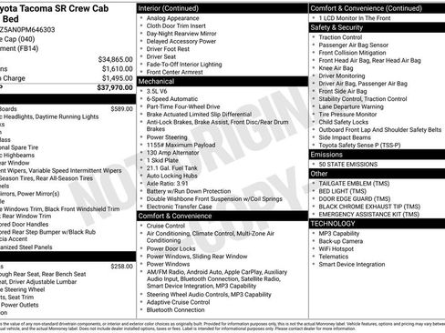 Used 2023 Toyota Tacoma SR image 2
