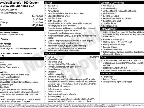 Used 2021 Chevrolet Silverado 1500 Custom Trail Boss image 20