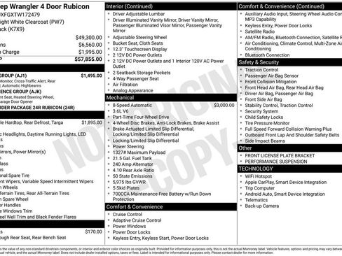 New 2026 Jeep Wrangler Unlimited Rubicon w/ Safety Group image 3